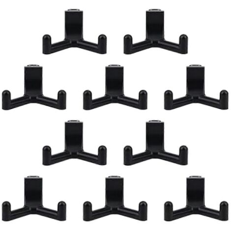 Lot de 10 crochets porte-outils pour abri de jardin, outils de rangement en plastique pour garage.