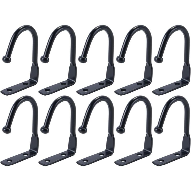 Lot De 10 Crochets Sous Armoire, Porte-tasses, Crochets Métalliques Sous Étagère, Cintres De Rangement Pour Ustensiles