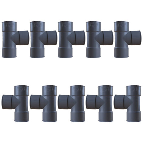 Lot de 10 Culottes PVC 87°30 Femelle Femelle Ø40 - First Plast