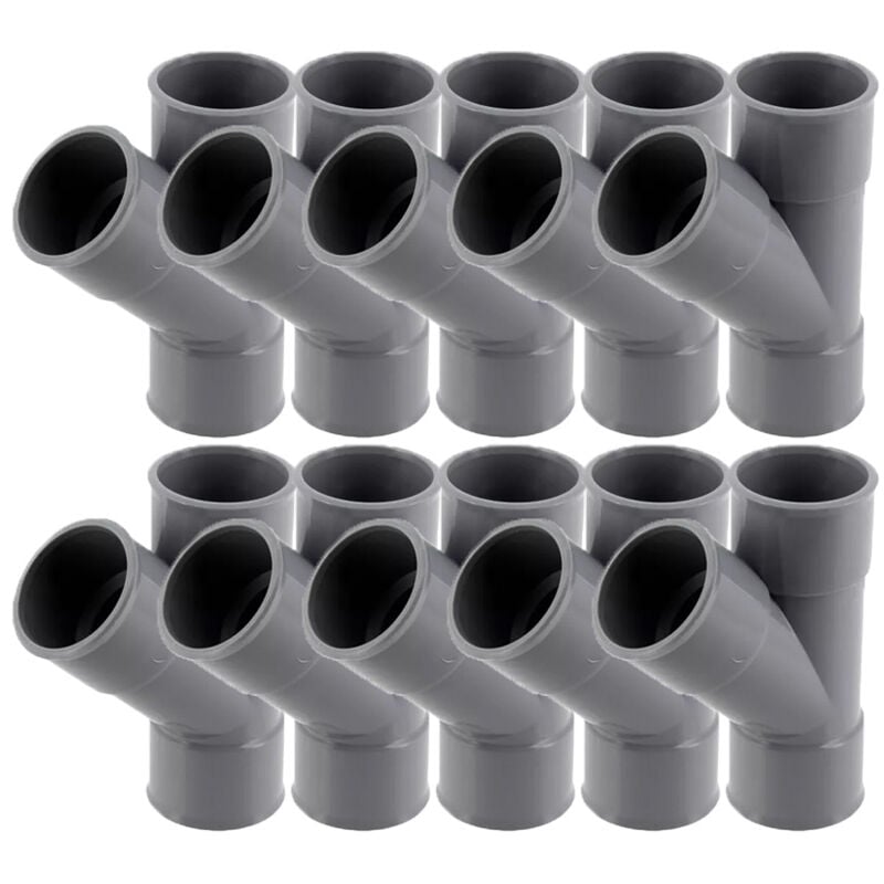 Lot de 10 culottes pvc évacuation Ø32 Femelle Femelle 45° Nicoll