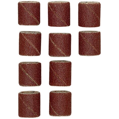 Lot de 10 cylindres abrasifs en corindon Ø 10 mm - Proxxon