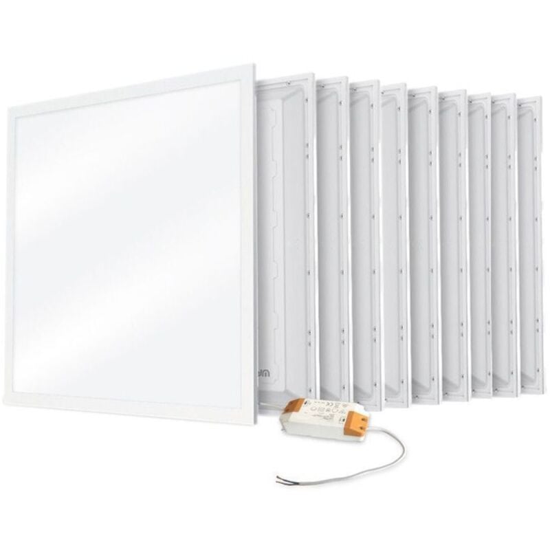 Lot de 8 Dalles led plafond 36W Eq 400W 600x600 Garantie 3 ans Température de Couleur: Blanc neutre 4000K