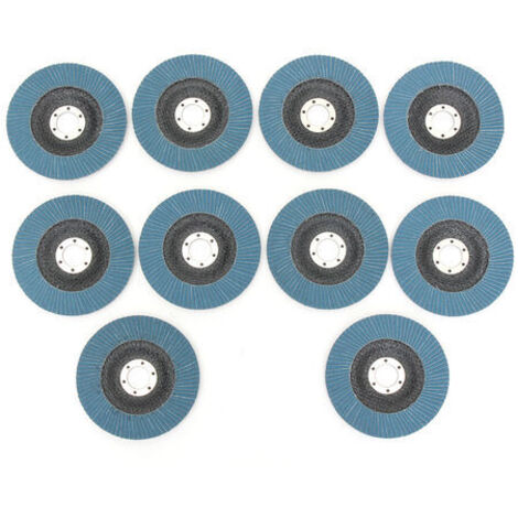 Lot de 10 Disque à lamelle Dia.125 mm grain 80