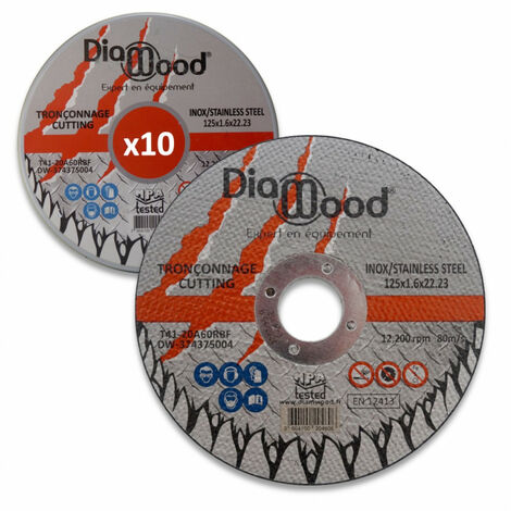 Disque à Tronçonner Multi-lames 125 Mm Pour Meuleuse D'angle - Coupe Bois Et Plastique