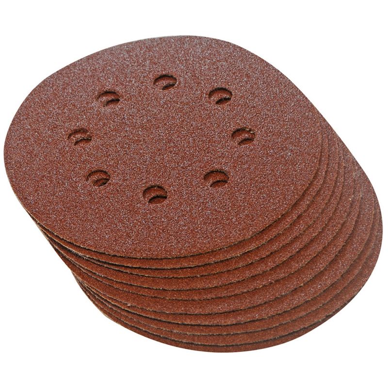 10 Disques Abrasifs Perforés Auto-Agrippants 150 Mm Grain 60 Silverline 196571