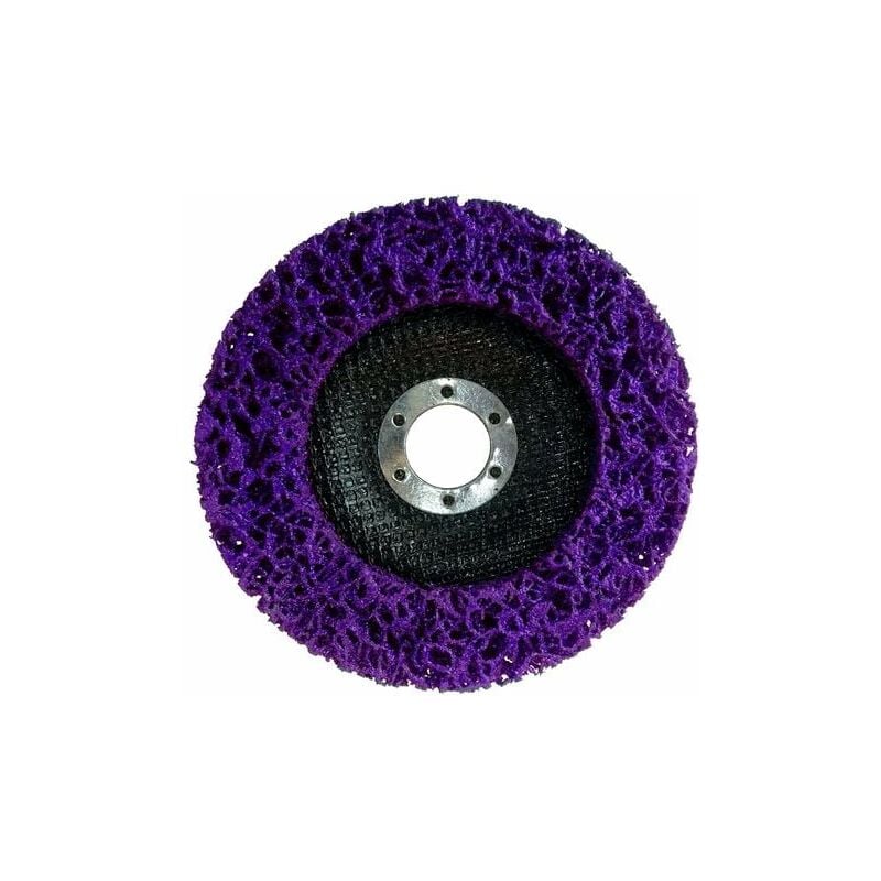 Lot de 10 disques de nettoyage et de décapage en nylon, pour meuleuse d'angle, diamètre : 100 mm, lilas