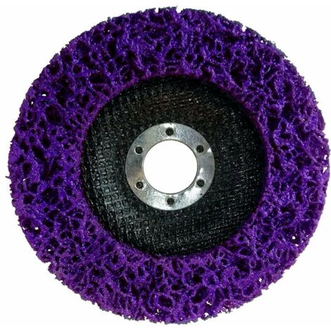 Lot de 10 disques de nettoyage et de décapage en nylon, pour meuleuse d'angle, diamètre : 100 mm, lilas