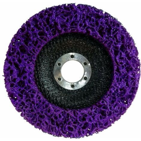 Lot de 10 disques de nettoyage et de décapage en nylon, pour meuleuse d'angle, diamètre : 100 mm, lilas