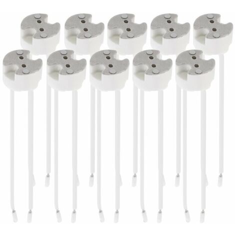 Lot de 10 douilles GU5.3/MR16 avec câble 12 V – Support pour spots LED et halogènes – Compatible ampoules basse tension