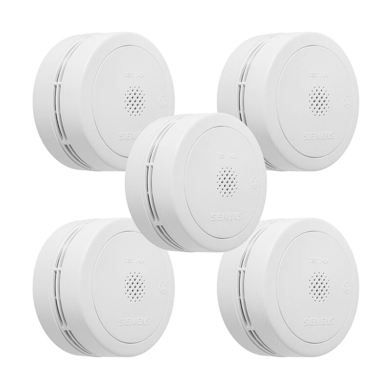 Lot de 10 détecteurs de fumée nf, Autonomie et Garantie 10 ans Siemens