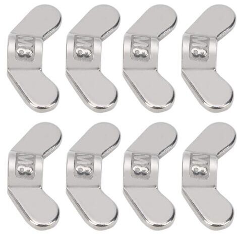 Lot de 10 écrous à ailettes M8 en acier inoxydable 304