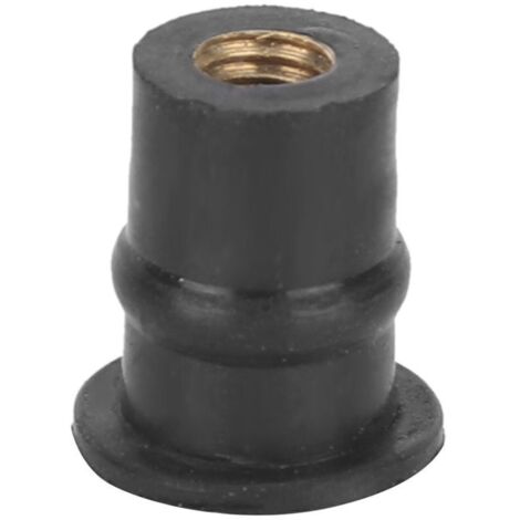 Lot de 10 écrous de puits en caoutchouc M5 5 mm – Filetage métrique pas standard – Compatible avec Ducati. Honda. Kawasaki. Suzuki. Yamaha