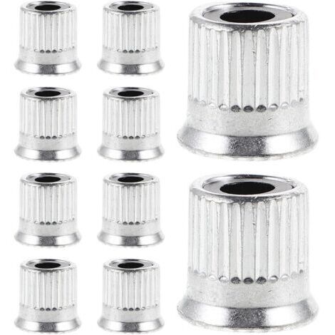 Lot De 10 Écrous De Rechange Argentés Pour Broyeur À Viande Et Moulin À Grains Accessoires De Broyage Pièces Détachées Pour Broyeur Électrique À Manivelle
