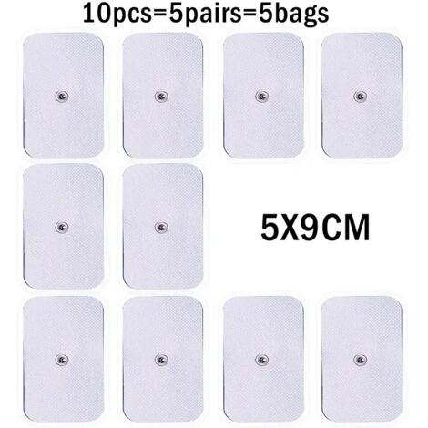 Lot de 10 électrodes 44cm pour appareil d'électrostimulation musculaire et nerveuse TENS/EMS (massage amincissant) 00917-AquaForge