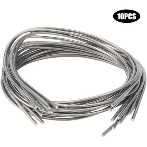 Lot de 10 électrodes de soudage cuivre-aluminium WE53 basse température, fil de soudage fourré cuivre-aluminium de 2 mm pour applications de puissance