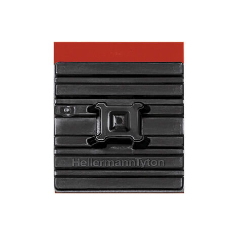 Lot de 10 embases adhésives Série FlexTack FMB pour surfaces rondes et angulaires - HellermannTyton