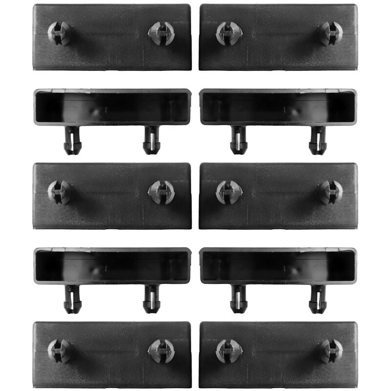 Lot de 10 embouts Latte 60mm Attaches plastique Renforcé Sommier lit canapé clic clac bz matelas Fixation Accroche support capuchon Scm Créations