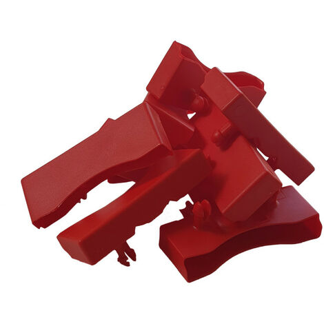 Lot de 10 embouts rouge pour lattes de 68 x 8 mm