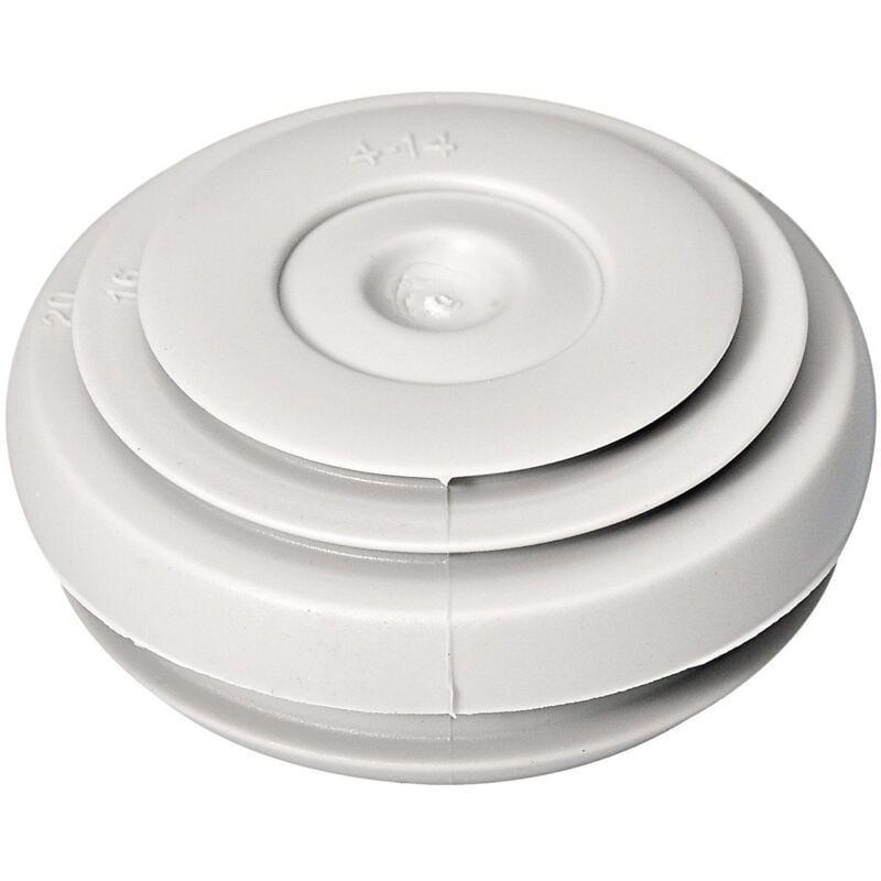 Lot de 10 passes-câble Mureva Box - entrée Ø25mm - matière sbs - blanc polaire Schneider Electric IMT36131