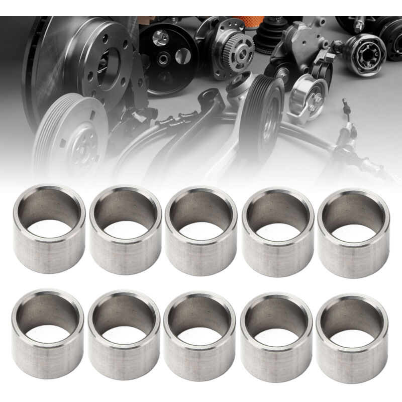 Ineasicer - Lot de 10 entretoises de rondelles, diamètre extérieur 15 mm, diamètre intérieur 12 mm, en acier inoxydable, durables, pour applications