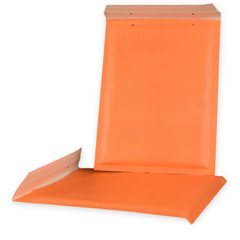 Lot de 10 Enveloppes à bulles ECO D/4 ORANGES format 180x260 mm