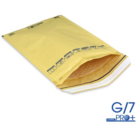Lot de 10 Enveloppes à bulles PRO MARRON G/7 format 230x335 mm