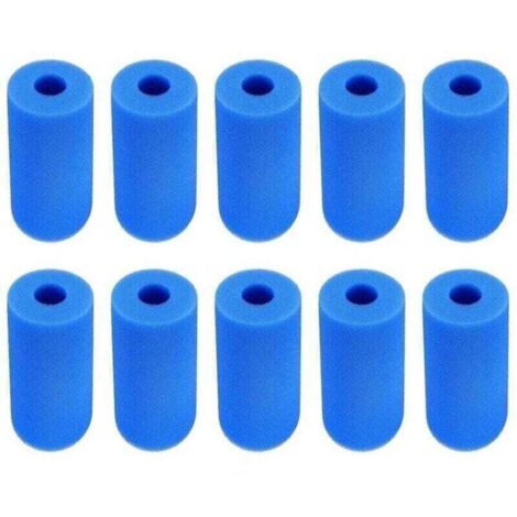 Lot de 10 Éponge Filtrante Type A, Filtre en Mousse pour Spa, Filtre de Piscine en Mousse, Cartouche de Filtre en Mousse, Réutilisables et Lavable, pour Spa, Piscine