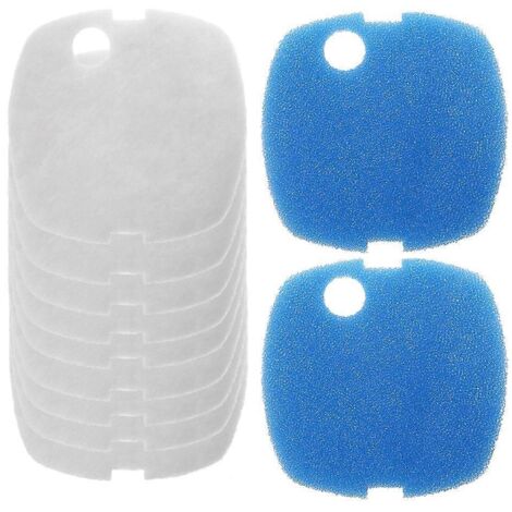 Lot de 10 éponges de rechange pour filtre externe d'aquarium, pour eau douce et eau de mer.