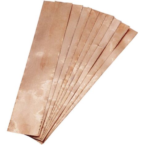 Lot de 10 feuilles autocollantes en cuivre 150mm x 30mm – Adhésivité 4.5 N/cm – Pour réparation circuits électroniques – Film de blindage – Pb Fastener - S50325