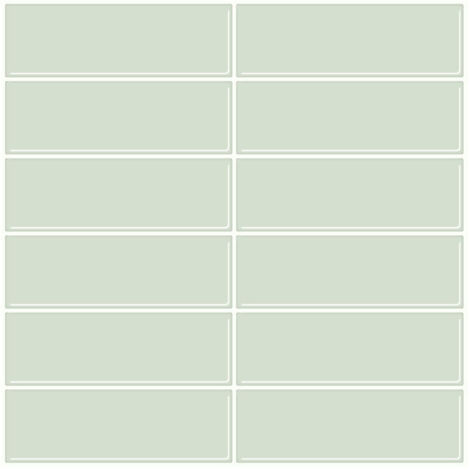 Lot de 10 feuilles de carrelage autocollant pour dosseret de cuisine, salle de bain, vanité, camping-car et buanderie. Autocollants muraux 3D à coller, format 30,5 x 30,5 cm, vert rosée.