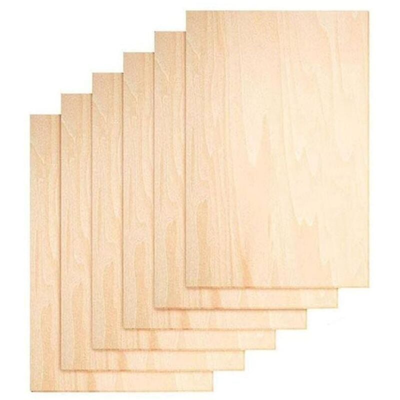Lot de 10 feuilles de contreplaqué pour décoration de maison, copeaux de bois, jouets en balsa, plaque de sculpture universelle