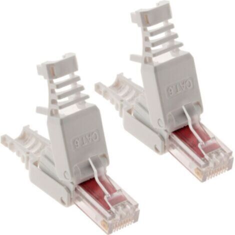 Lot de 10 fiches RJ45 CAT 6 sans outil - Zenitech