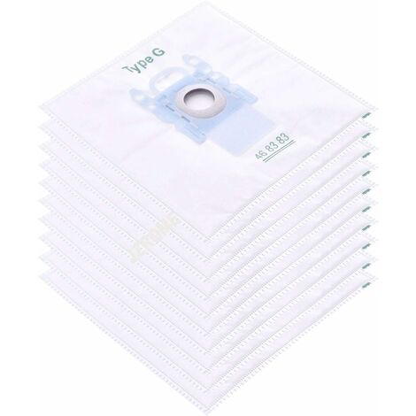 lot de 10 Filtre à manches pour sacs à poussière pour Bosch Type G/MegaFilt Super Tex BBZ41FG 468383,VBBS600V00,6000...6999,32A2,42A04
