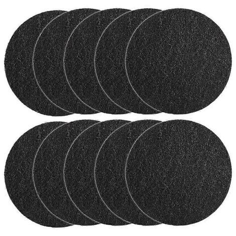 Lot de 10 filtres à charbon pour seau à compost de 17 cm (6,7 pouces).