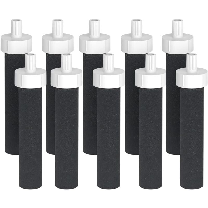 Lot de 10 filtres à eau de rechange Brita - Compatibles avec les filtres à eau Brita BB06 rigides, en acier inoxydable et pour le sport