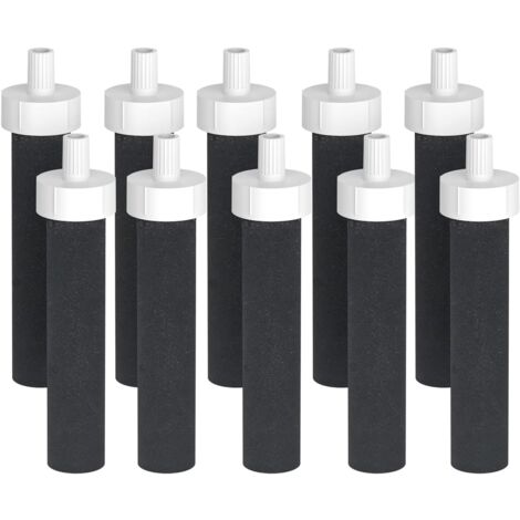 Lot de 10 filtres à eau de rechange Brita - Compatibles avec les filtres à eau Brita BB06 rigides, en acier inoxydable et pour le sport