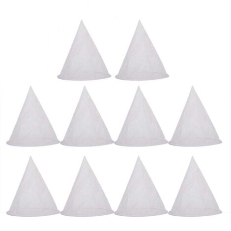 Lot de 10 filtres à miel pour apiculture, sacs en maille pour outils d'extraction du miel