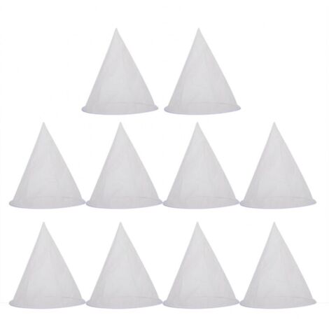 Lot de 10 filtres à miel pour apiculture, sacs en maille pour outils d'extraction du miel