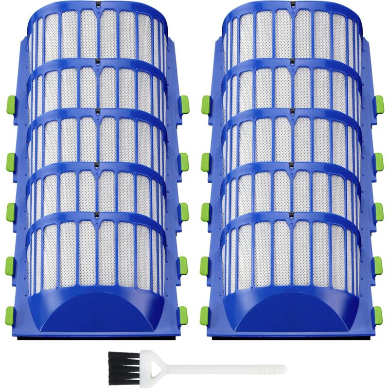 Lot de 10 filtres Aero Vac – Compatible avec iRobot Roomba séries 500 et 600 550 551 595 614 620 620 620 630 645 645 655 660 665 670 675 675 677 680