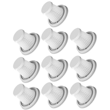 Lot de 10 filtres HEPA lavables pour aspirateur SSXCQ01XY (maison, voiture, mini, sans fil) - Pièces de rechange-AquaForge