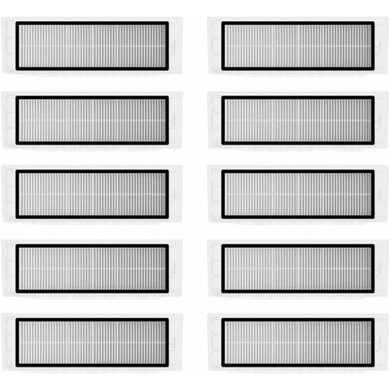 Lot de 10 filtres HEPA pour aspirateur Xiaomi Roborock S6 S5 MAX S60 S65 S5 S50 S55 E25 E35（1 génération）