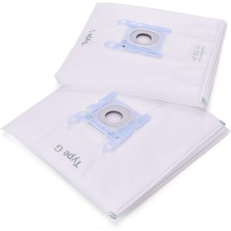Lot de 10 filtres pour sacs à poussière Bosch Type G/MegaFilt Super Tex BBZ41FG 468383, VBBS600V00, 6000...6999, 32A2, 42A04