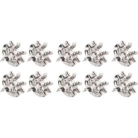 Lot de 10 Fixations crochet vis Placo Longueur 16 mm Alu - L'Attachante