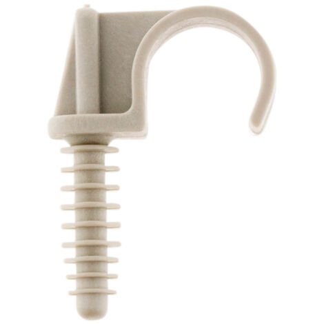 Lot de 10 fixe tubes Ø20mm - Gris - Zenitech