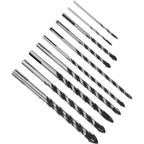 Lot de 10 forets à béton durables et pratiques pour carrelage