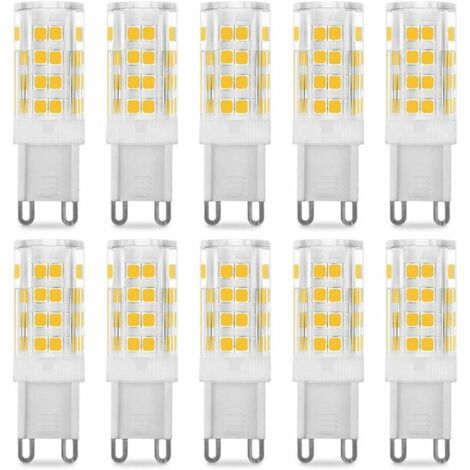 COAVAS 10PCS Ampoule LED G9 5W, Equivalent 40W , Blanc Chaud 3000k, 220-240V, 360° angle de faisceau,