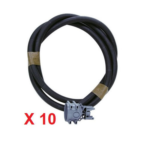 Lot de 10 gaines ICTA Ø 20mm grise longueur de 3m15 avec boitier tubé banche SIBTOP SIB P02020