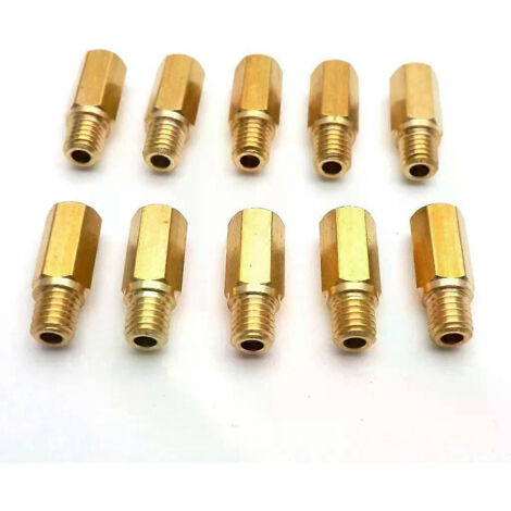 Lot de 10 gicleurs principaux pour carburateur Keihin FCR OKO KOSO PE PWK, tête hexagonale, pour moto.