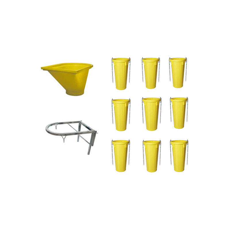 Goulottes à gravats - kit complet - longueur 10 mètres - LOT10GDE