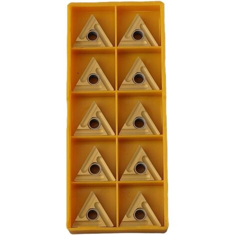 Lot de 10 inserts TNMG160404RS au design efficace pour un serrage facile